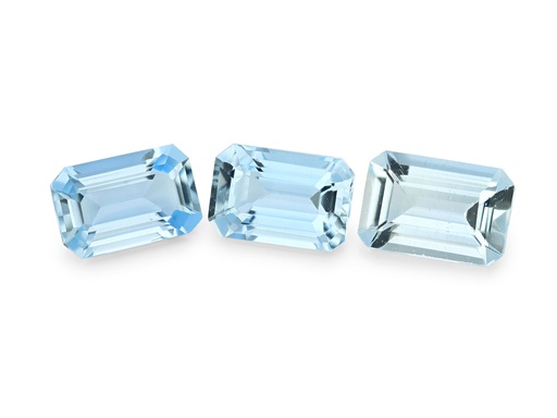 [QE0604A] Aquamarine 6x4mm Emerald Cut