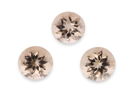 [MGR03A] Morganite 3.00mm Round Apricot