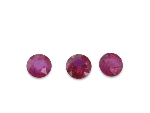 [RR0375C] Ruby 3.75mm Round Mid Pink