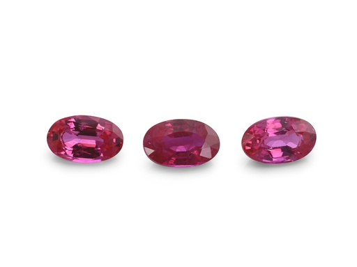 [RV0503C] Ruby 5x3mm Oval Pink Red