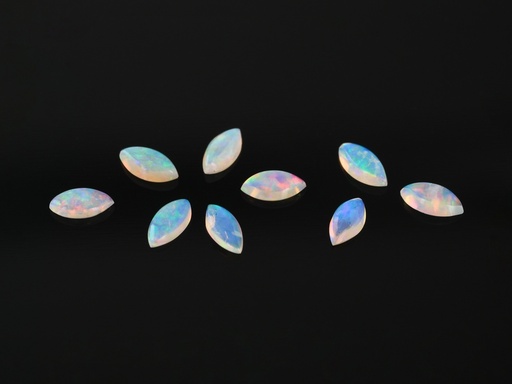 [NJ20022] Solid Light Opal 7.5-8.5mm Marquise