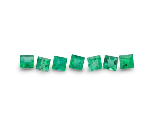 [EQ0175A] Emerald 1.75mm Carre Cut Mid Green