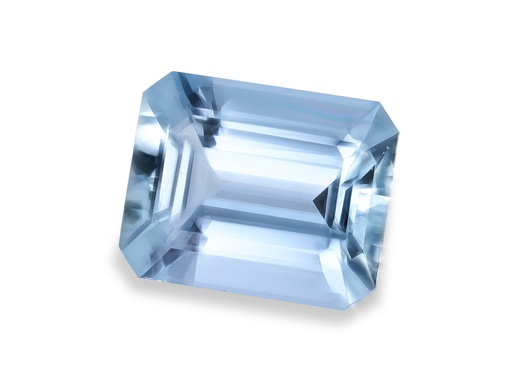 [QX3229] Aquamarine 10.2x8.1mm Emerald Cut Mid Blue