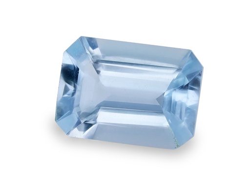 [QX3244] Aquamarine 7.2x5.2mm Emerald Cut