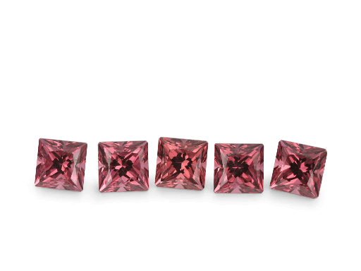 [GRQP-035A] Rhodolite Garnet 3.50mm Princess Cut