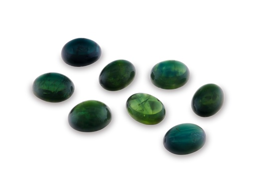 [SGVC0806P2] Australian Sapphire 8x6mm+/- Oval Cabochon Teal