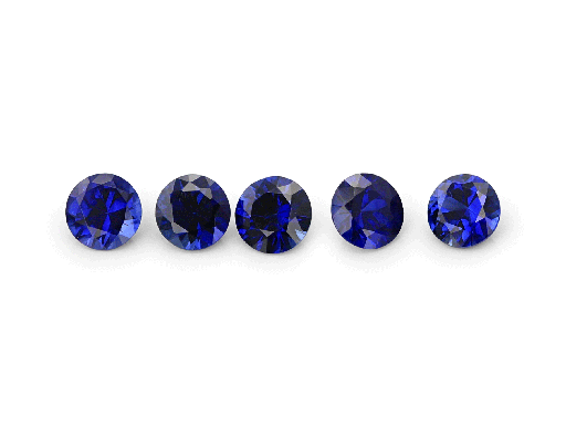 [SCR0225D] Ceylon Sapphire 2.25mm Round Deep Blue