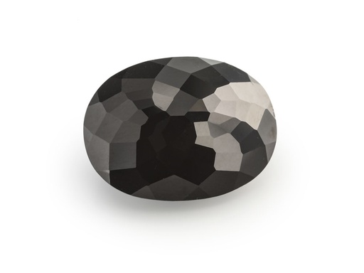 [SPBV1210B] Black Spinel 12x10mm Oval Rose Cut