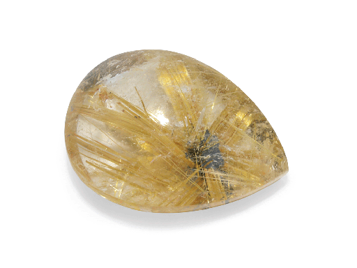 [QZX3187] Quartz w Rutile 24x18mm Pear Shape 