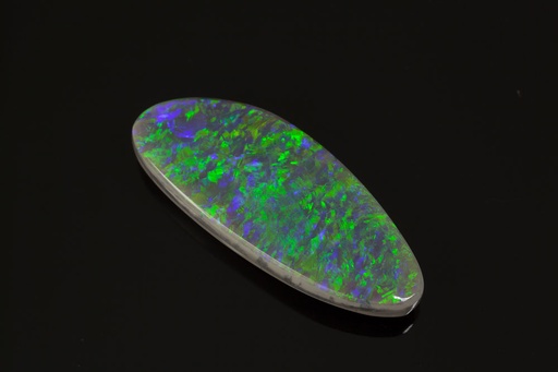 [NX10143] Solid Black Opal 23x9mm Free Form