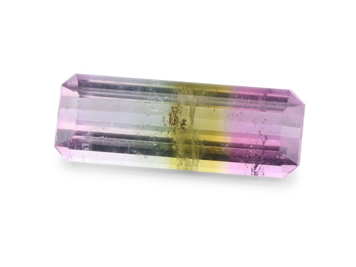 [TUX3888] Tri Colour Tourmaline 23x8.25mm Emerald Cut