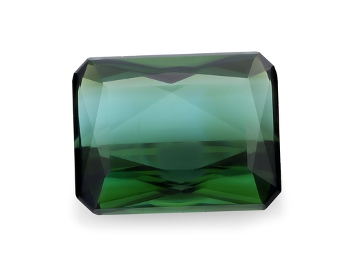 [TUX3958] Green Tourmaline 10x7.9mm Fancy Emerald Cut