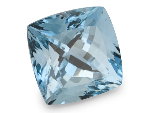 [QX3046] Aquamarine 13.80mm Square Cushion Dark Blue