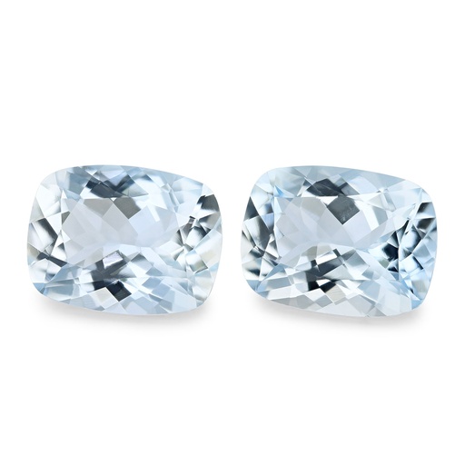 [QX3156] Aquamarine 11x8.5mm Cushion Pair