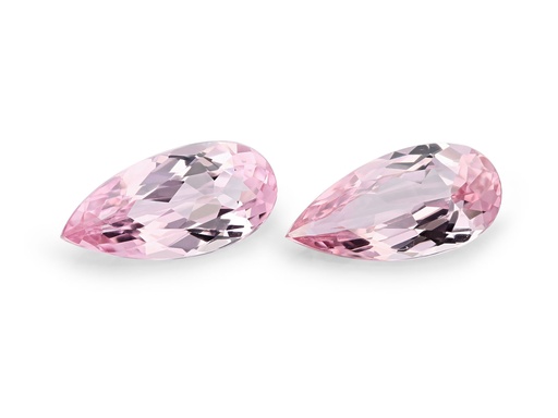 [SPINX3489] Spinel 9.5x4.7mm Pear Shape Light Pink - Pair