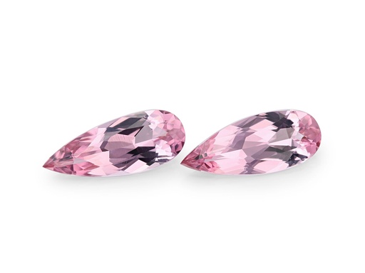 [SPINX3490] Spinel 9.5x3.8mm Pear Shape Pink - Pair