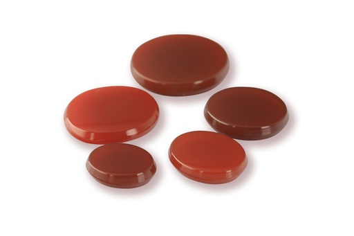 [ACVT0907] German Cut Carnelian 9x7mm Oval Buff Top 