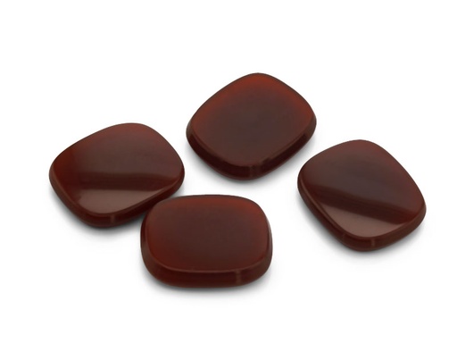 [ACAT1210] German Cut Carnelian 12x10mm Cushion Buff Top 