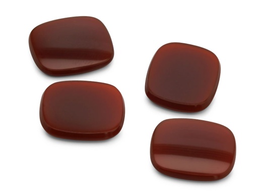 [ACAT1412] German Cut Carnelian 14x12mm Cushion Buff Top 