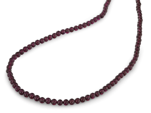 [BEADJ10039] Rhodolite Garnet 5-6mm Round Polished Strand