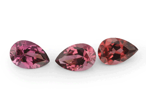 [GRP-0604A] Rhodolite Garnet 6x4mm Pear Shape Signity