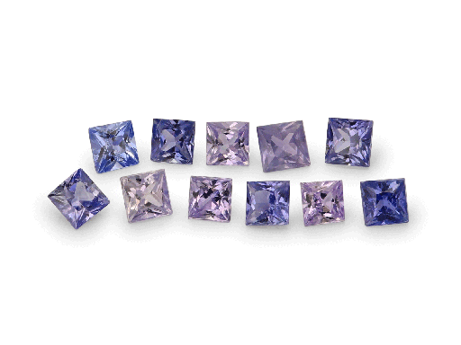 [KJ3002] Purple Sapphire 1.50mm Princess Cut