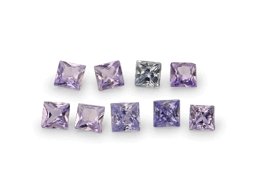 [KJ3003] Purple Sapphire 1.75mm Princess Cut