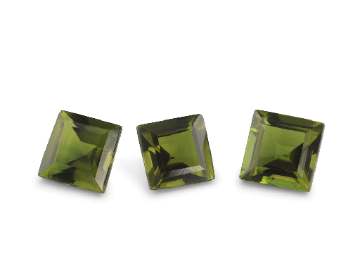 [TUCQ104] Chrome Tourmaline 4.00mm Carre Cut 1st Grade