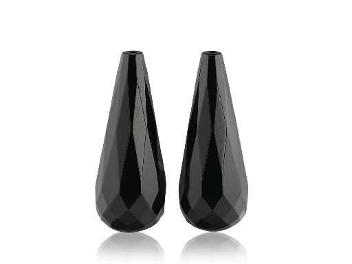 [XBRIF-2510] Onyx Briolette 25x10mm Pair 