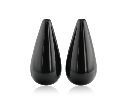 [XBRIP-2512] Onyx Drop Polished 25x12mm Pair 