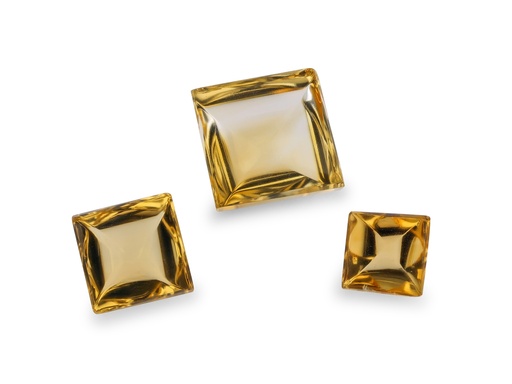 [CJ10063] Citrine 5.00mm Square Buff Top