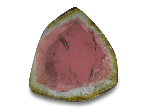 [TUX3129] Watermelon Tourmaline 28x26mm Slice