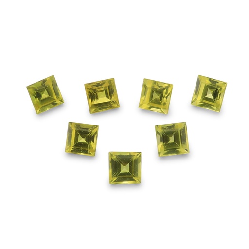 [SYS3261] Yellow Sapphire 3.00mm+/- Carre Cut Set of 7