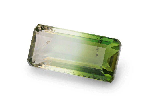 [TUX3367] Tri Colour Tourmaline 15x7.3mm Emerald Cut