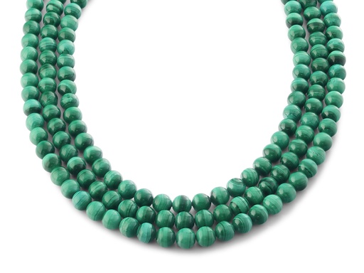 [BEADJ3104] Malachite 6.00mm Round Polished Strand