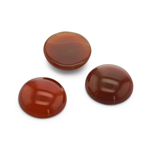 [CARNJ20028] Carnelian 14mm Round Cabochon Low Dome 