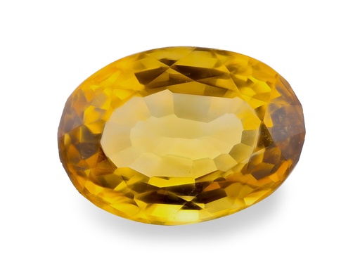 [CX3007] Citrine 11.5x8.3x6.8mm Oval Deep Cut Yellow/Orange