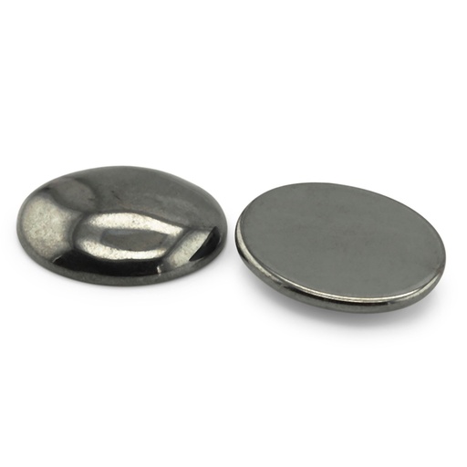 [HAJ20016] Synthetic Haematite 20x15mm Oval Cabochon 