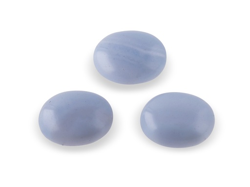 [ORNJ11062] Blue Lace Agate 9x7mm Oval Cabochon 