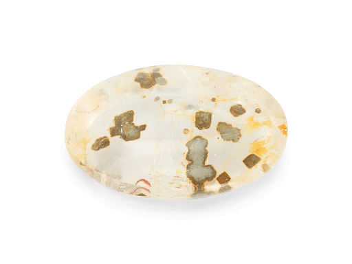 [QZX3360] Quartz w Pyrite 26x19mm Oval 