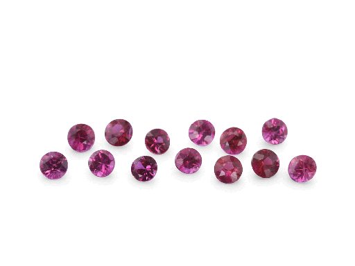 [RR0175B] Ruby 1.75mm Round Pink Red