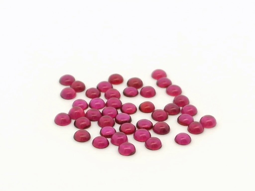 [RSJ20040] Synthetic Ruby Light 2.5mm Round Cabochon 