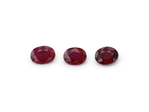 [RV0403C] Ruby 4x3mm Oval Bright Red