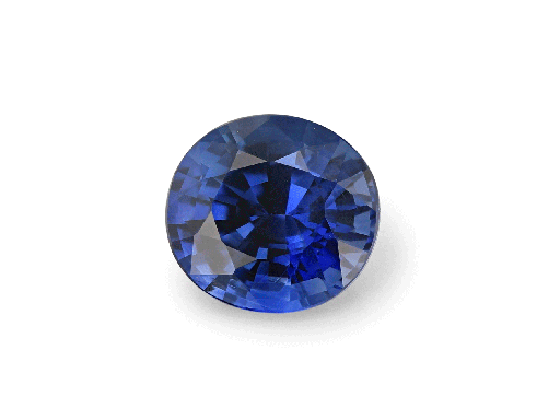 [SAX3326] Madagascan Sapphire 5.9x5.4mm Oval Blue