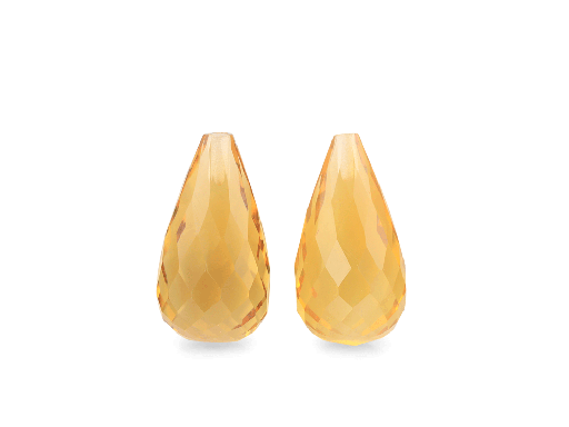 [CBR-1508] Citrine 15x8mm Briolette 