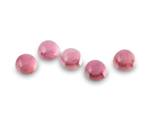 [TUKCR035] Pink Tourmaline 3.50mm Round Cabochon