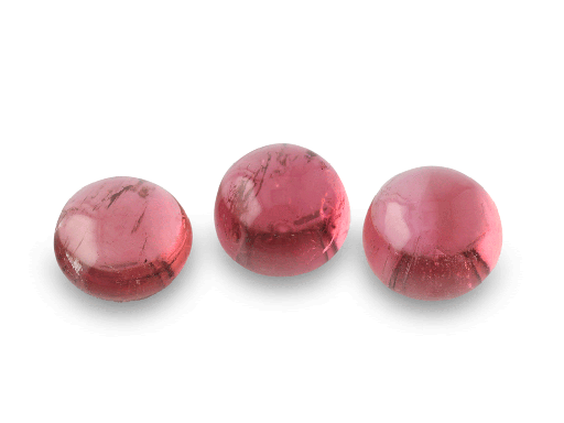 [TUKCR06] Pink Tourmaline 6.00mm Round Cabochon