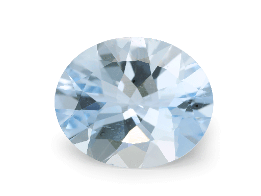 [QX10041] Aquamarine 12x10mm Oval